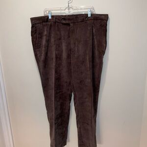 EXCELLENT CONDITION PETER MILLAR NANOLUXE SIZE 42 DARK BROWN CORDUROY PANTS